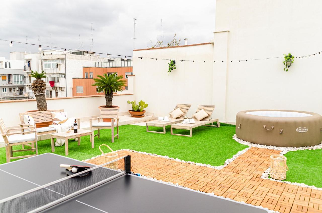 Appartement Apulialux Private 100Mq Rooftop Oasis W Jacuzzi à Bari Extérieur photo